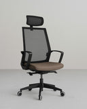 Poltrona Parker – Sedia ufficio Mesh – Schienale alto in rete traspirante – Braccioli fissi – Seduta in poliuretano espanso – Base in nylon con ruote antishock – Altezza regolabile - doomostore