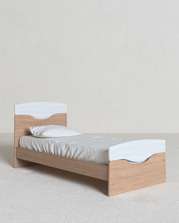 Letto smile con fascioni e pediera , letto singolo e piazza e mezza +10 colorazioni - doomostore