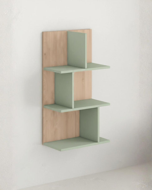 Cameretta Completa Pumba - Virginia/oliva per ragazzi e bambini - Scrittoio Genius - Letto Onda con pediera - Armadio Celeste - Comodino Rima - Mensola Polira - doomostore