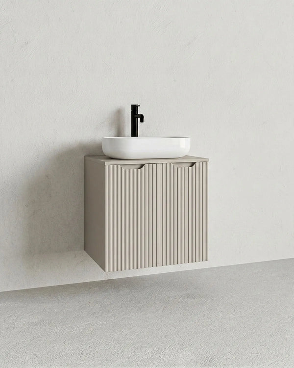 Mobile bagno sospeso RIGA 60 – 2 Ante - Cashmere - doomostore