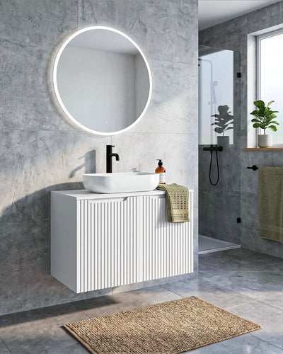Mobile bagno sospeso RIGA 80 – 2 Ante - Bianco