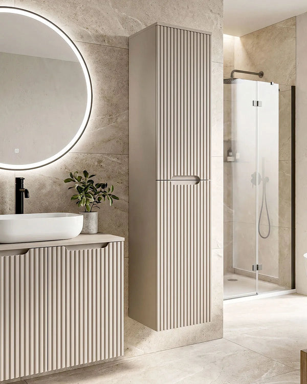 Colonna bagno sospesa RIGA - 2 Ante - Cashmere - doomostore