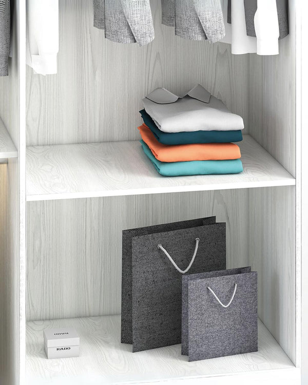 Ripiano Personalizzabile per Armadi - Uso Versatile per Vestiti e Scarpe - Colori Virginia, Betulla, Olmo - 90cm x 52cm - doomostore