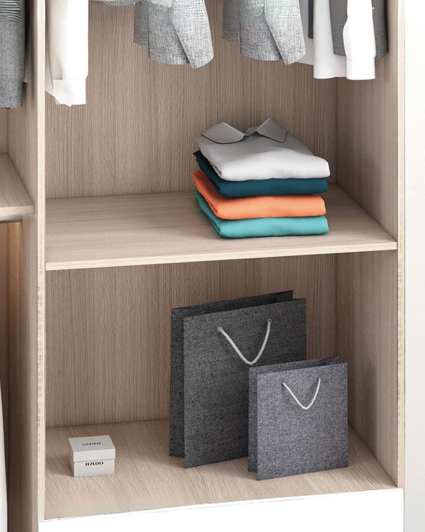 Ripiano Personalizzabile per Armadi - Uso Versatile per Vestiti e Scarpe - Colori Virginia, Betulla, Olmo - 90cm x 52cm - doomostore