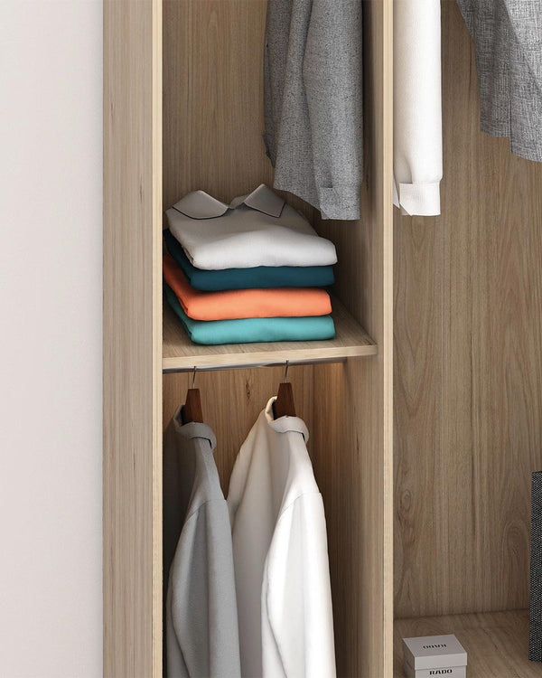 Ripiano Personalizzabile per Armadi - Uso Versatile per Vestiti e Scarpe - Colori Virginia, Betulla, Olmo - 45cm x 52cm - doomostore
