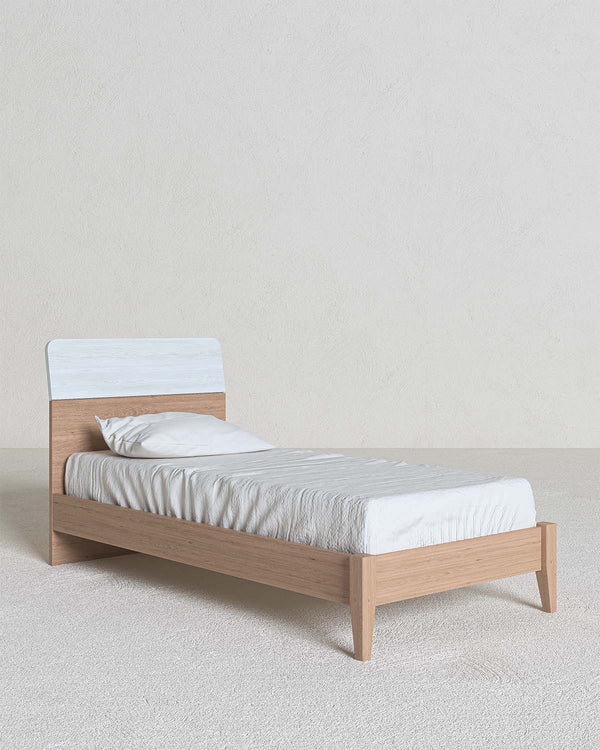 Letto comby con piedi in legno , letto singolo e piazza e mezza +10 colorazioni - doomostore