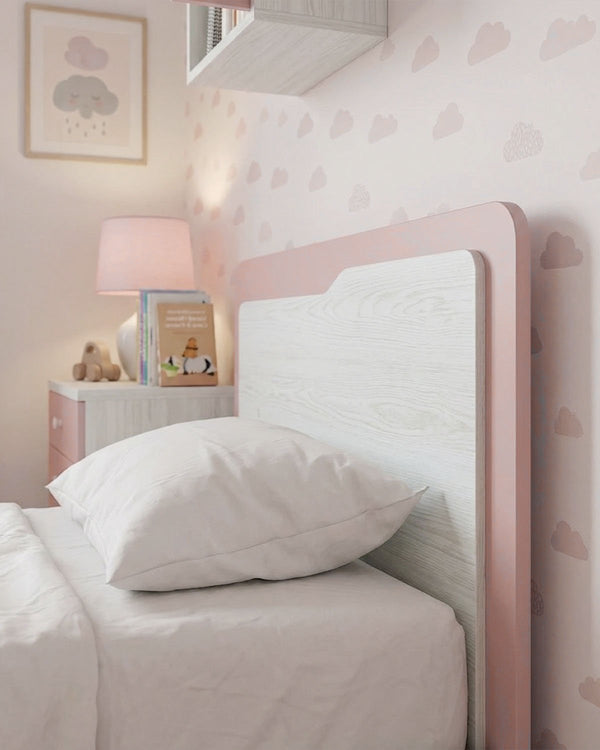 Letto quadro con piedi in legno, letto singolo e piazza e mezza +10 colorazioni - doomostore