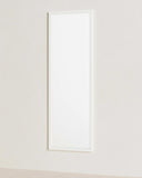 Specchio a muro Nivis 40x125 cm – Cornice in Legno Bianco – Struttura a muro per Camera o Ingresso - doomostore