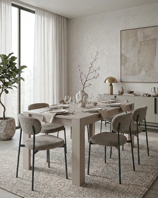 Tavolo RAVEL – Tavolo da Pranzo Estensibile 137/185 cm con Allungo Laterale – Design Moderno in Bianco, Cadiz, Cashmere o Noce - doomostore