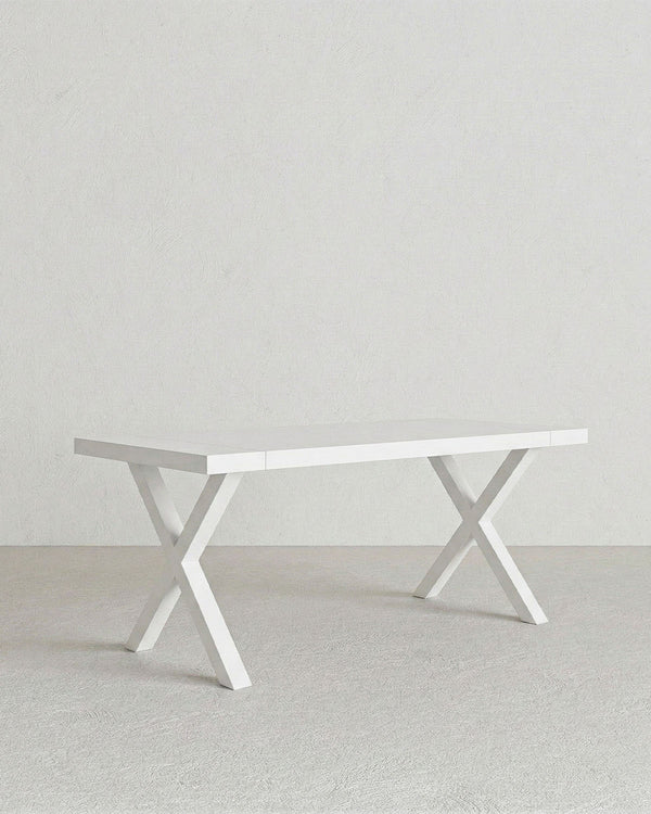 Tavolo MAXI – Tavolo da Pranzo Estensibile 160/240 cm con 2 Allunghe – Design Moderno Olmo o Bianco Frassino - doomostore