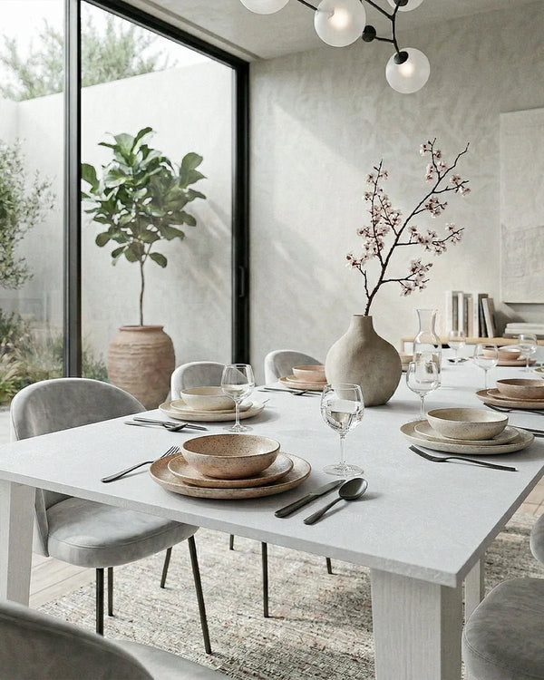 Tavolo FELIX – Tavolo da Pranzo Estensibile con 4 Allunghe 130/290 o 160/320 cm – Design Moderno Olmo o Bianco Spatolato - doomostore