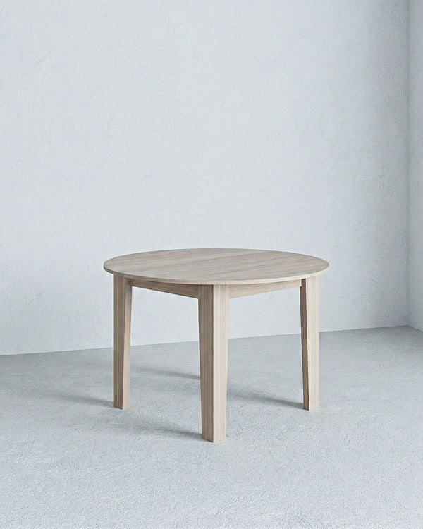 Tavolo RAL – Tavolo da Pranzo Rotondo Estensibile 120/155 cm – Design Moderno in Olmo o Bianco Spatolato - doomostore