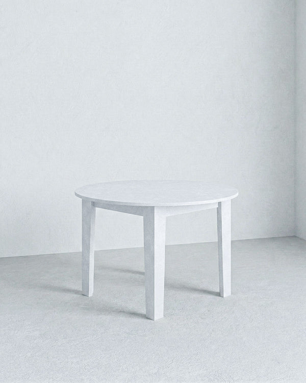 Tavolo RAL – Tavolo da Pranzo Rotondo Estensibile 120/155 cm – Design Moderno in Olmo o Bianco Spatolato - doomostore