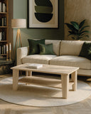 Tavolino Amos - Tavolino moderno per soggiorno - melaminico - Design moderno - 2 Varianti colore - doomostore