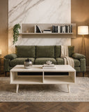 Tavolino Vega - Tavolino moderno per soggiorno - melaminico - Design moderno - 2 Varianti colore - doomostore