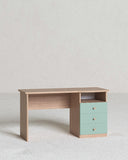 Cameretta Completa Venom Oliva - Virginia/oliva per ragazzi e bambini - Scrittoio Genius Dx - Letto Jonny con letto estraibile - Libreria Ardela - doomostore