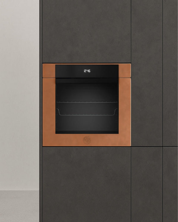 BERTAZZONI - Forno F6011MODPLC/23 da incasso 60cm elettrico pirolitico 11 funzioni, display LCD, Rame - Serie Modern - doomostore