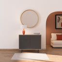 Madia Moderna 1 cassetto 2 ante Antracite/Virginia L.104xH.81,6xP.41 - doomostore