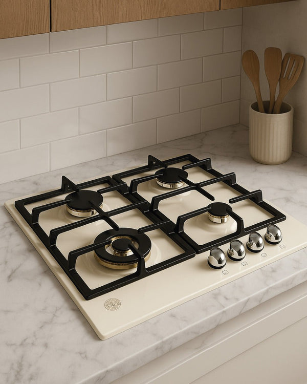 BERTAZZONI - piano gas P604LHERAG 60 cm con wok - Serie Heritage - doomostore
