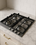 BERTAZZONI - piano gas P604LHERNE 60 cm con wok - Serie Heritage - doomostore