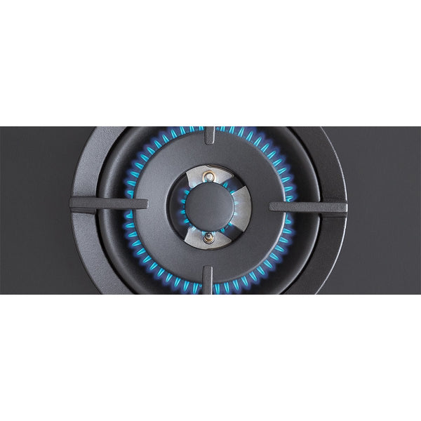 BERTAZZONI - Piano Gas P755CMODGNE 75 cm in cristallo con wok centrale - Serie Modern - doomostore