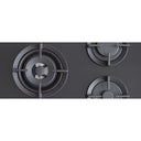 BERTAZZONI - Piano Gas P755CMODGNE 75 cm in cristallo con wok centrale - Serie Modern - doomostore