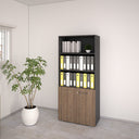 UF04 - Ufficio Operativo completo Antracite/Noce - doomostore