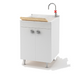 mobile lavatoio lavanderia per interno 2 ante con asse lavapanni in vari colori L.60xP.60 - doomostore