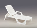 Lettino sdraio Zen bianco in resina antiurto - doomostore