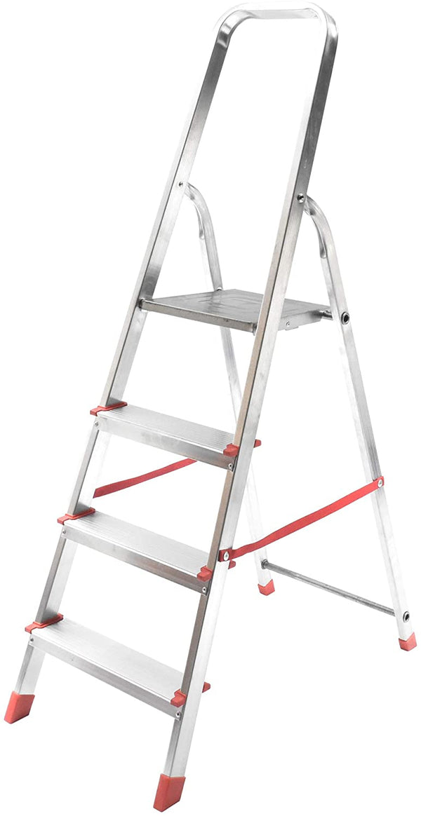 Scala pieghevole, alluminio, 4 gradini, fai da te - doomostore