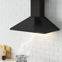 Ciarra, cappa da cucina 60cm in acciaio inossidabile (nera) - doomostore