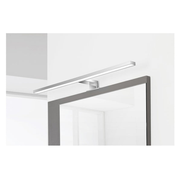 lampada led universale in ABS per specchio a filo o con pannello da 30 cm - doomostore