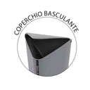 Pattumiera con coperchio basculante in plastica 6,5 Lt - doomostore