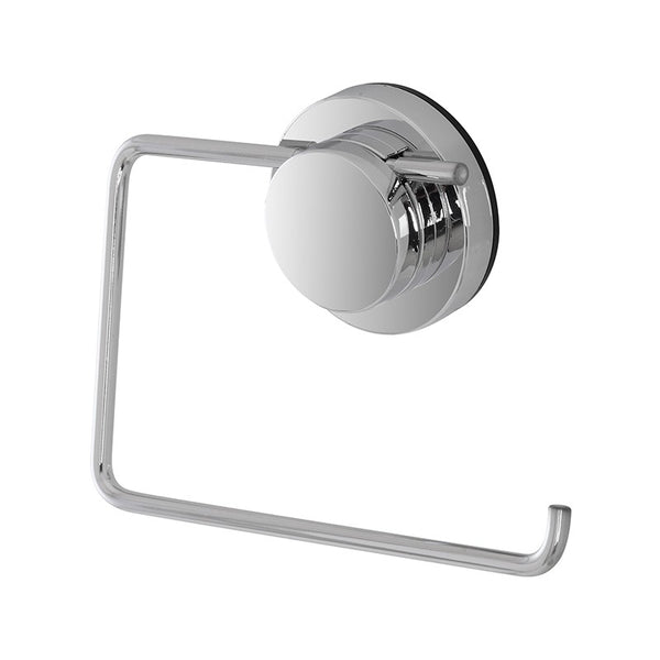 porta rotolo in acciaio cromato a ventosa - doomostore