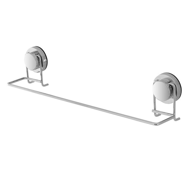 porta asciugamani 45 cm in acciaio cromato a ventosa - doomostore
