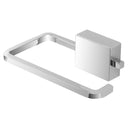 porta rotolo in acciaio cromato con doppia modalità di fissaggio - doomostore