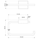 porta rotolo in acciaio cromato con doppia modalità di fissaggio - doomostore