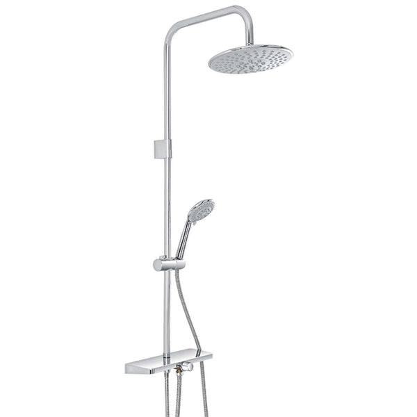 colonna doccia cromo H.105 cm completa di soffione e doccetta - doomostore
