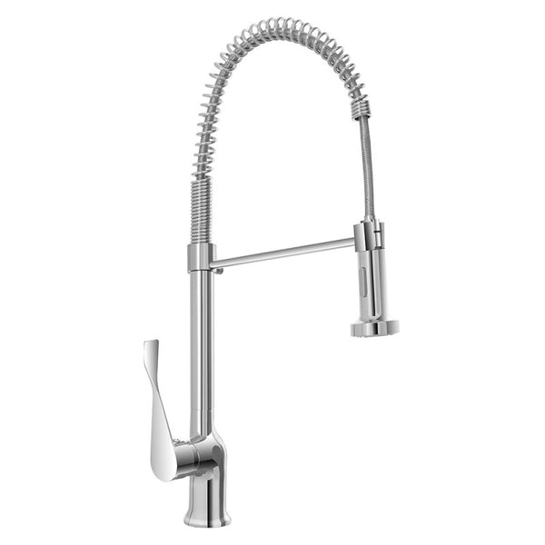 miscelatore monocomando lavello canna con molla orientabile, due funzioni - doomostore