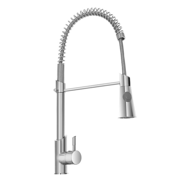 miscelatore monocomando lavello canna con molla orientabile, due funzioni - doomostore