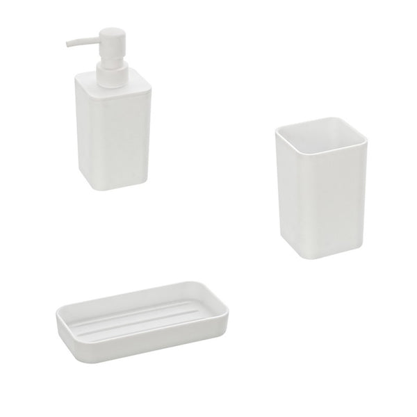 dispenser porta spazzolino e porta sapone in PP in diverse colorazioni - doomostore