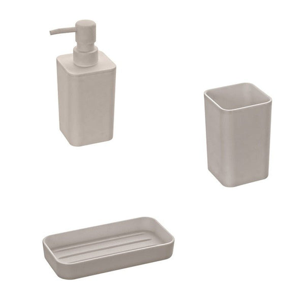 dispenser porta spazzolino e porta sapone in PP in diverse colorazioni - doomostore