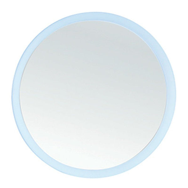 specchio tondo satinato retroilluminato con luci led diametro 80 cm - doomostore