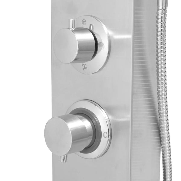Pannello Doccia in Acciaio Inossidabile Quadrato - doomostore