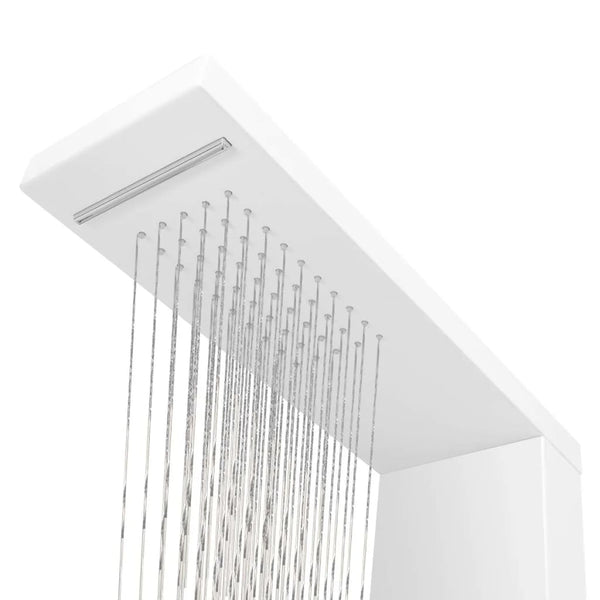 Pannello Doccia in Alluminio Bianco Opaco - doomostore