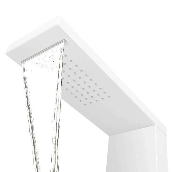 Pannello Doccia in Alluminio Bianco Opaco - doomostore