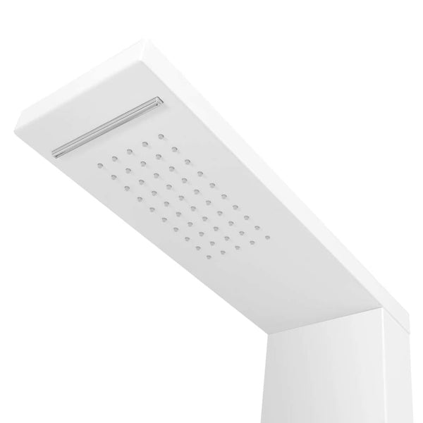 Pannello Doccia in Alluminio Bianco Opaco - doomostore