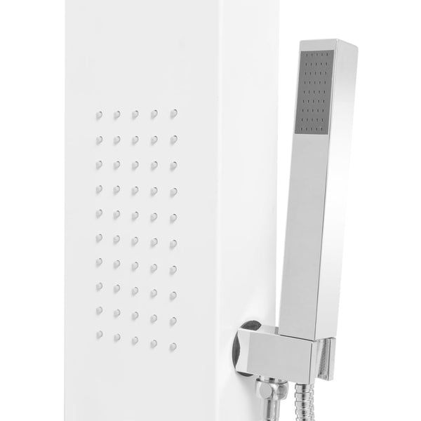 Pannello Doccia in Alluminio Bianco Opaco - doomostore
