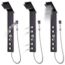 Sistema Pannello Doccia in Vetro Marrone - doomostore