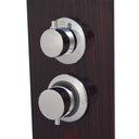 Sistema Pannello Doccia in Vetro Marrone - doomostore